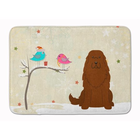 Micasa Christmas Caucasian Shepherd Dog Machine Washable Memory Foam Mat MI755317